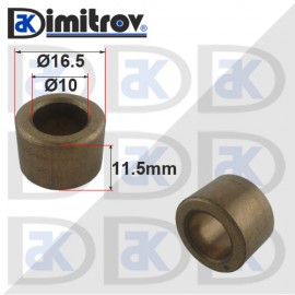 Метална втулка Ø 10 х Ø 16,5 х 11,5 mm - месинг